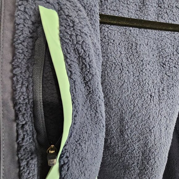 All In Motion Reversible Blue Windbreaker Fleece Jacket - Picture 7 of 10